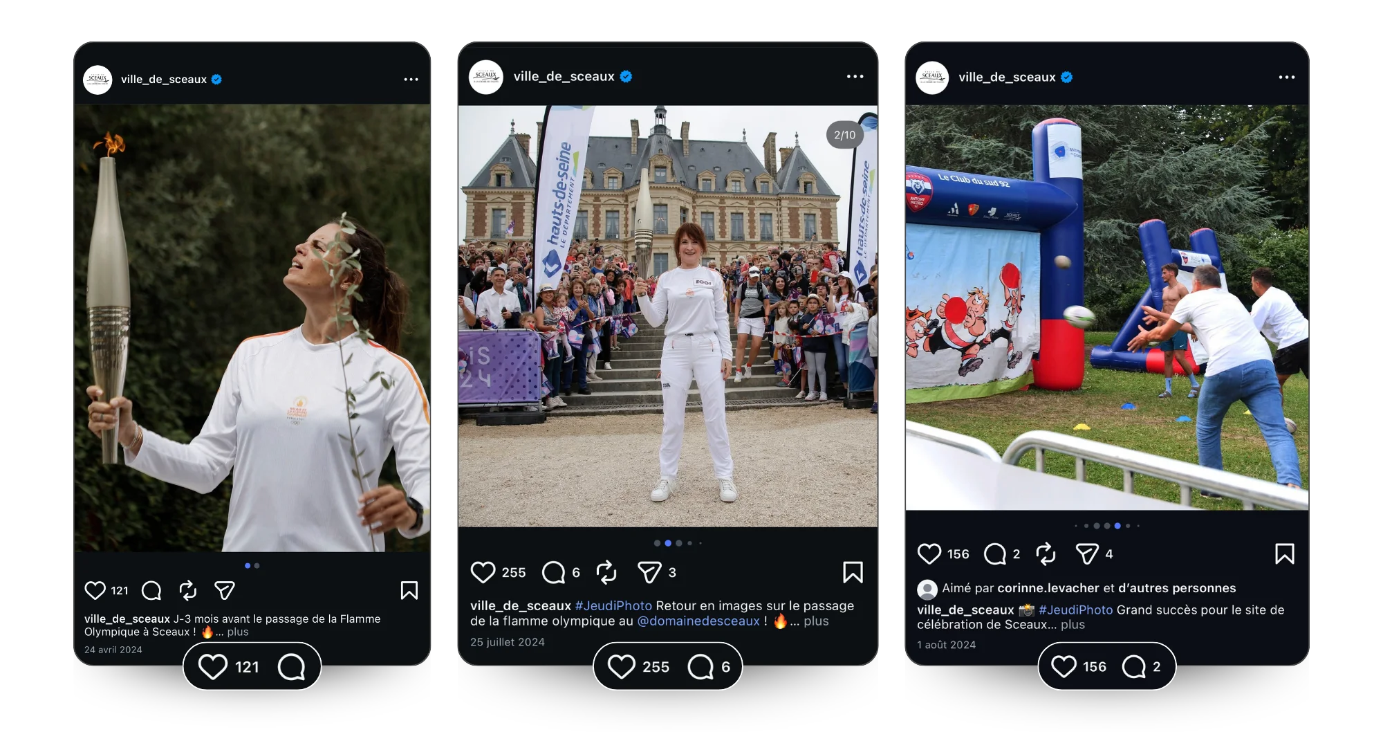 Posts réalisés pour la campagne Sceaux fête les Jeux